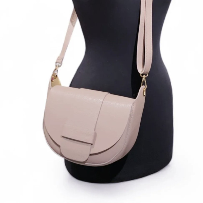 Sac Bandoulière "Grand Modèle" en Cuir Grainé