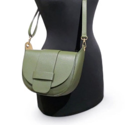 Sac Bandoulière "Grand Modèle" en Cuir Grainé