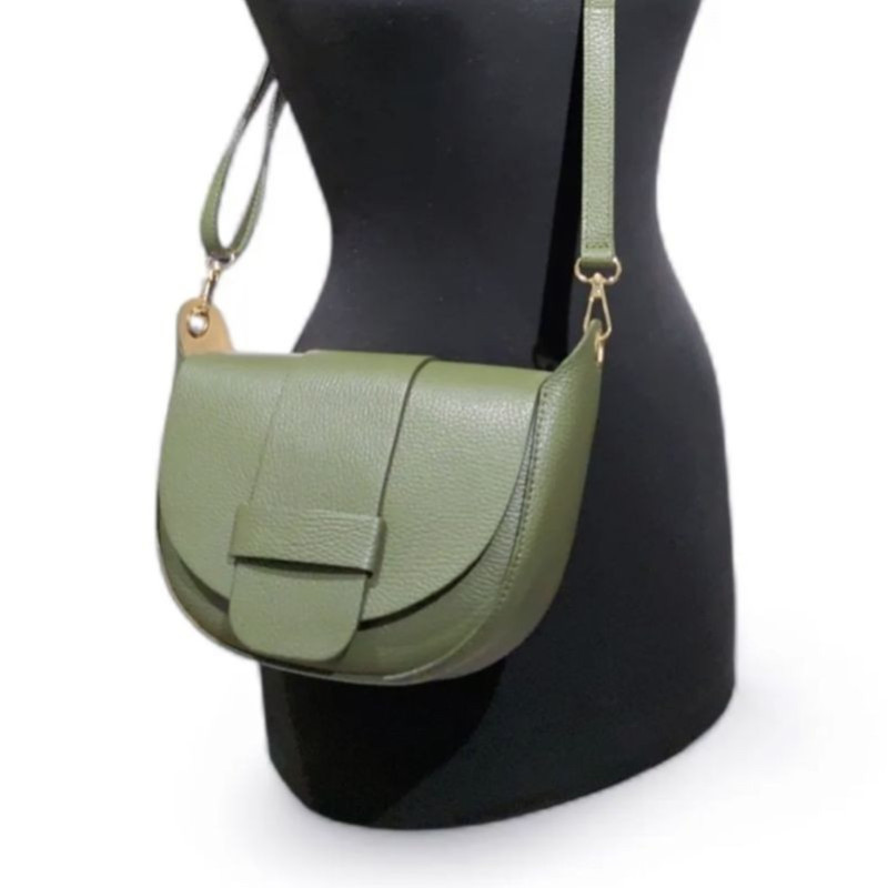 Sac Bandoulière "Grand Modèle" en Cuir Grainé