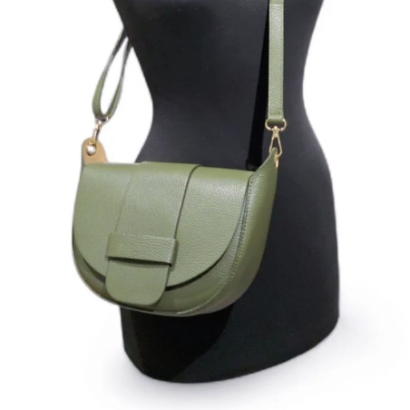 Sac Bandoulière "Grand Modèle" en Cuir Grainé