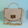 Sac Porté Main en Cuir au Design Tressé