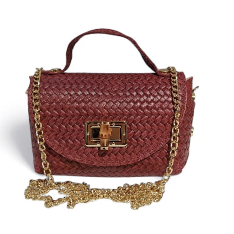 Sac Porté Main en Cuir Tressé