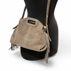 Sac à Main en Daim Avec Franges