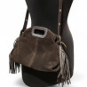 Sac à Main en Daim Avec Franges