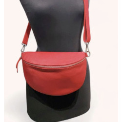 Sac Banane Cuir Grainé  "GRAND FORMAT"