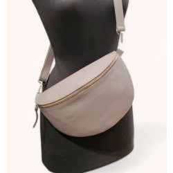 Sac Banane Cuir Grainé  "GRAND FORMAT"