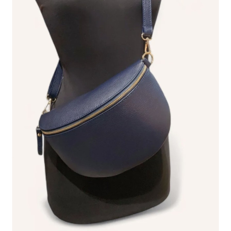 Sac Banane Cuir Grainé  "GRAND FORMAT"