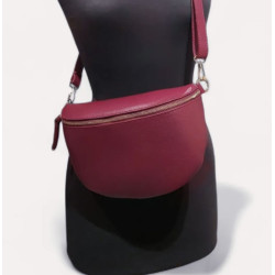 Sac Banane Cuir Grainé  "GRAND FORMAT"