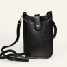 Pochette Portable en Cuir Grainé