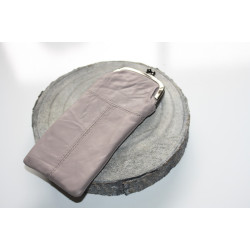Etui à lunettes en cuir d'agneau