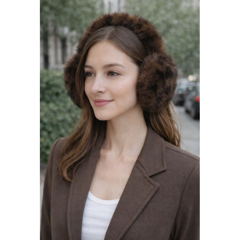 Cache-oreilles "chocolat" motif animal ou uni