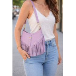 Sac bandoulière en Daim avec franges
