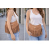 Sac bandoulière en Daim avec franges