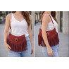 Sac bandoulière en Daim avec franges