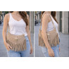Sac bandoulière en Daim avec franges