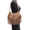 Sac bandoulière en Daim avec franges