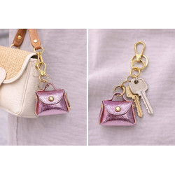 Porte Clés Cuir " Décoration Sac "