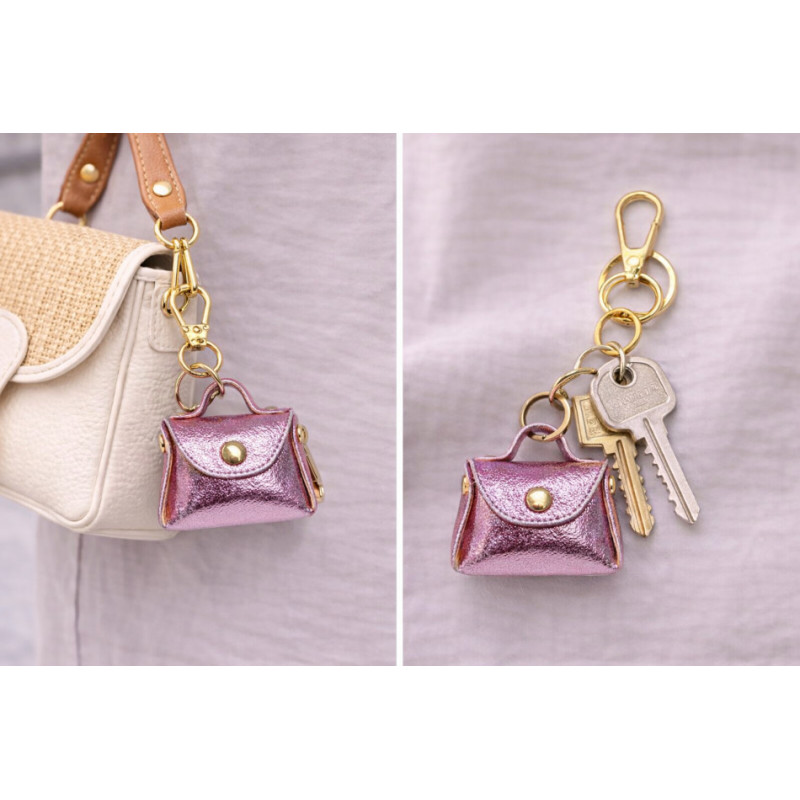 Porte Clés Cuir " Décoration Sac "