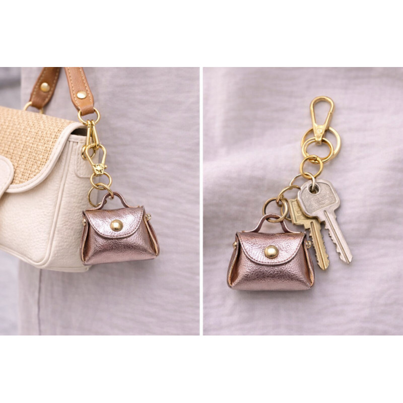 Porte Clés Cuir " Décoration Sac "