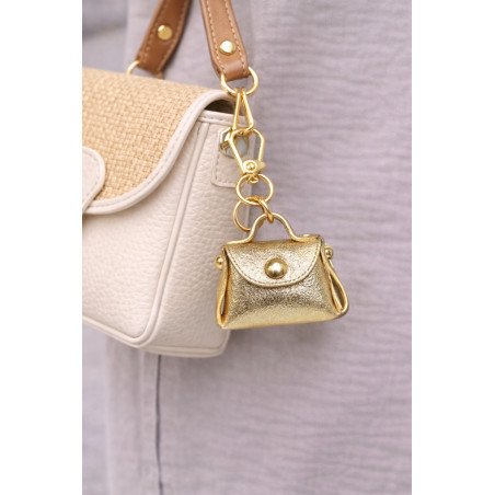 Porte Clés Cuir " Décoration Sac "