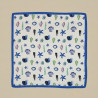 Foulards Carré de Luxe " motif coquillages"