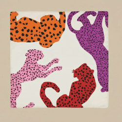 Foulard Carré de Luxe " Motif animal "
