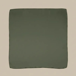Foulard Carré de Luxe unie couleur kaki