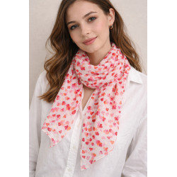 Echarpe Motifs " Coeur "