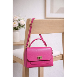 sac bandoulière cuir grainé femme