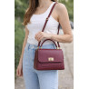 sac bandoulière cuir grainé femme