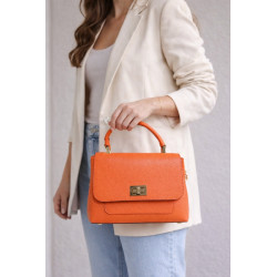 sac bandoulière cuir grainé femme