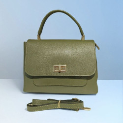 sac bandoulière cuir grainé femme