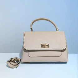 sac bandoulière cuir grainé femme