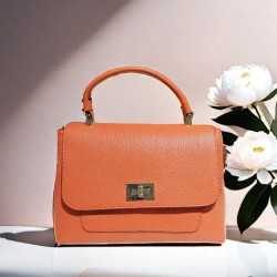 sac bandoulière cuir grainé femme