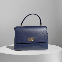 sac bandoulière cuir grainé femme