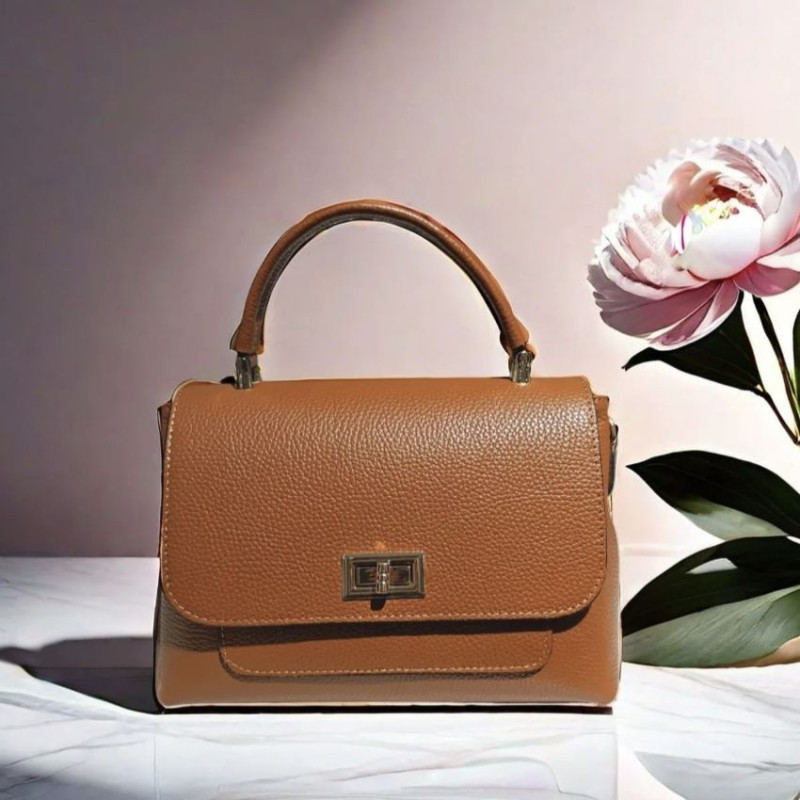 sac bandoulière cuir grainé femme