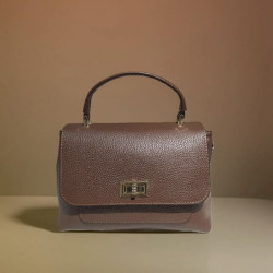 sac bandoulière cuir grainé femme