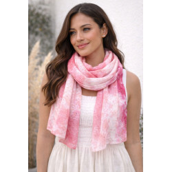 foulard rose femme