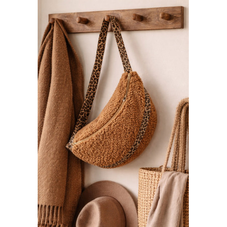 Sac Banane Cuir et Laine "Maxi Format"