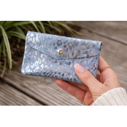 Porte-monnaie femme motif léopard