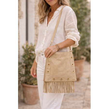 Sac femme à franges bohème chic – Sac bandoulière tendance et élégant
