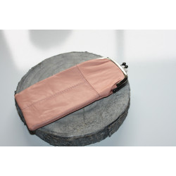 Etui À Lunettes En Cuir – Nude