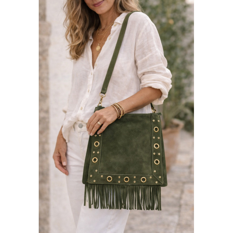 Sac femme à franges bohème chic – Sac bandoulière tendance et élégant