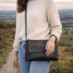 Sac bandoulière femme – Pochette élégante en cuir texturé