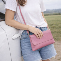 Sac bandoulière femme – Pochette élégante en cuir texturé