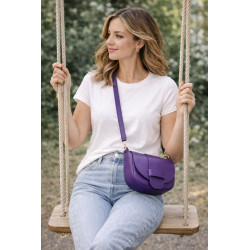Sac bandoulière femme grand modèle – Élégance urbaine & cuir grainé tendance