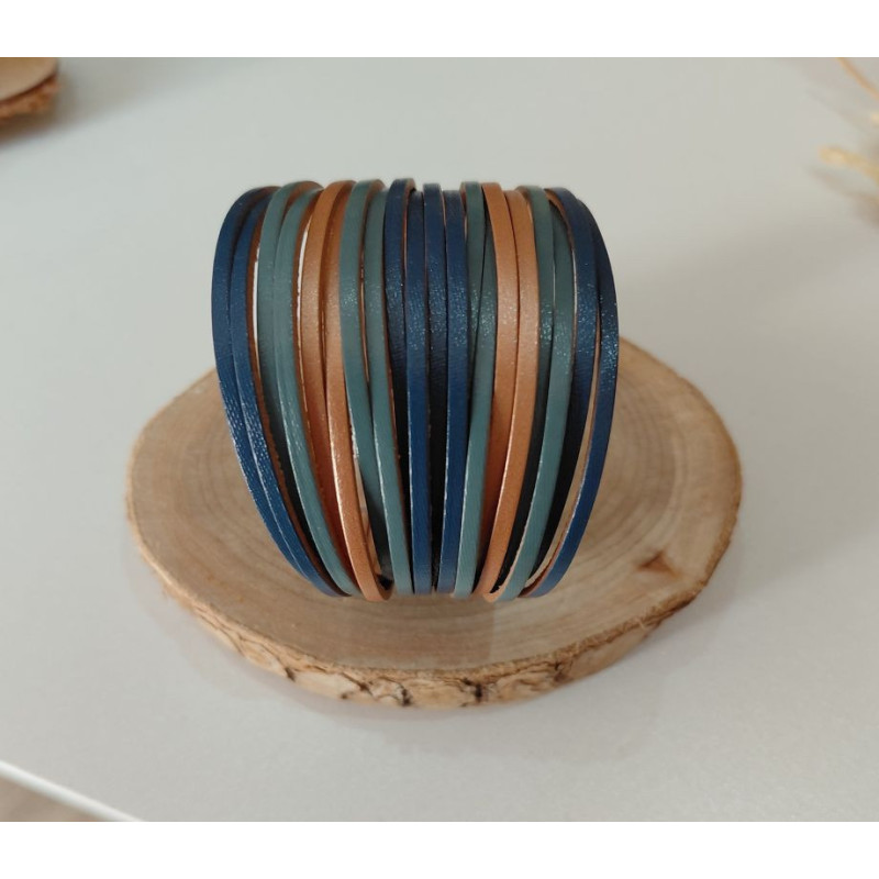 Bracelet femme multi-rangs tendance – Bracelet manchette élégant