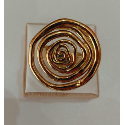 Bague spirale dorée design – Élégance moderne et minimaliste