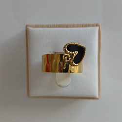 Bague cœur ajustable – Bijou tendance femme chic