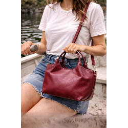 Sac à main femme cuir souple avec bandoulière – Sac élégant et tendance